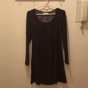 Max Studio dark purple sweater dress XS